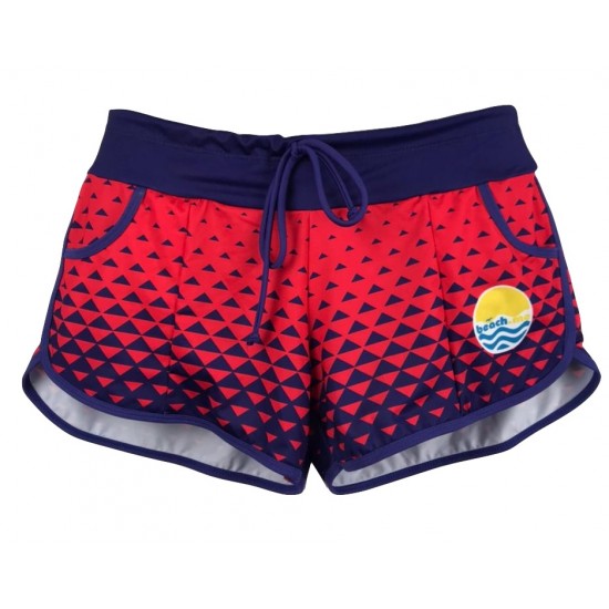 SHORTS BEACH.ME SUMMER - AZUL E VERMELHO